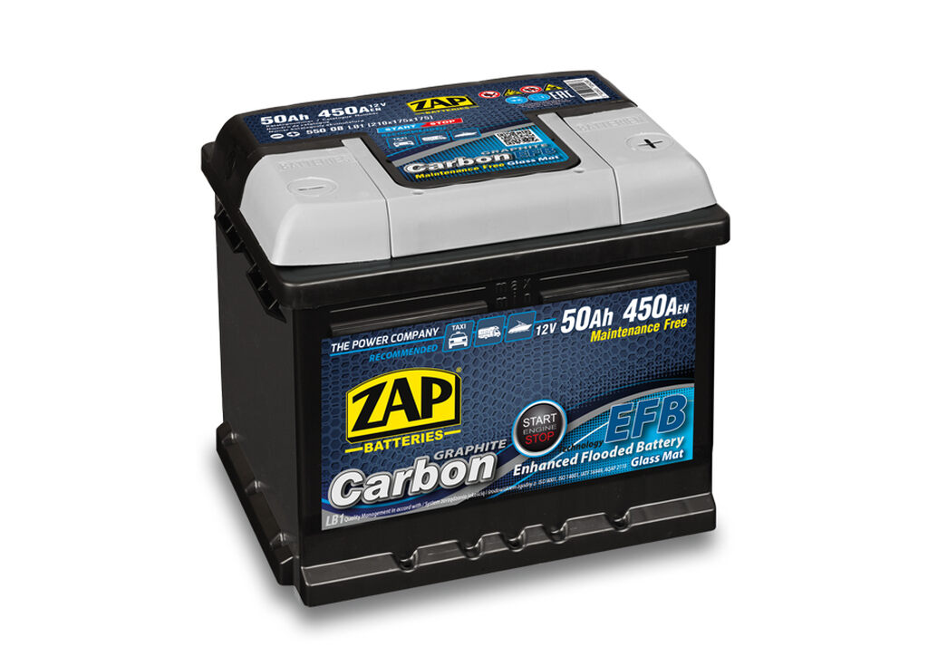 Akumulator ZAP CARBON 12V50Ah 460A
