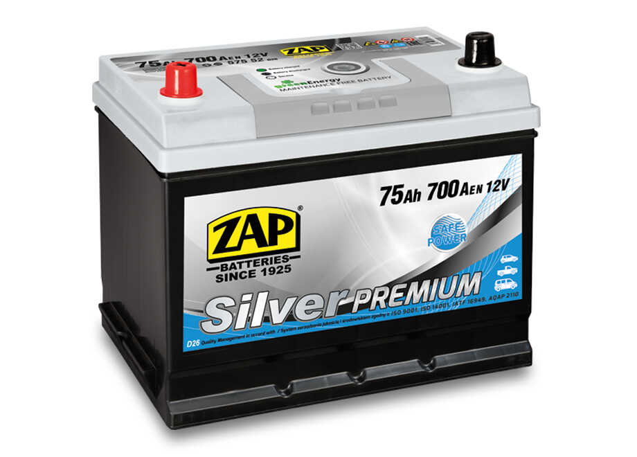 Akumulator SILVER PREMIUM 12V 75Ah 700A Lewy plus