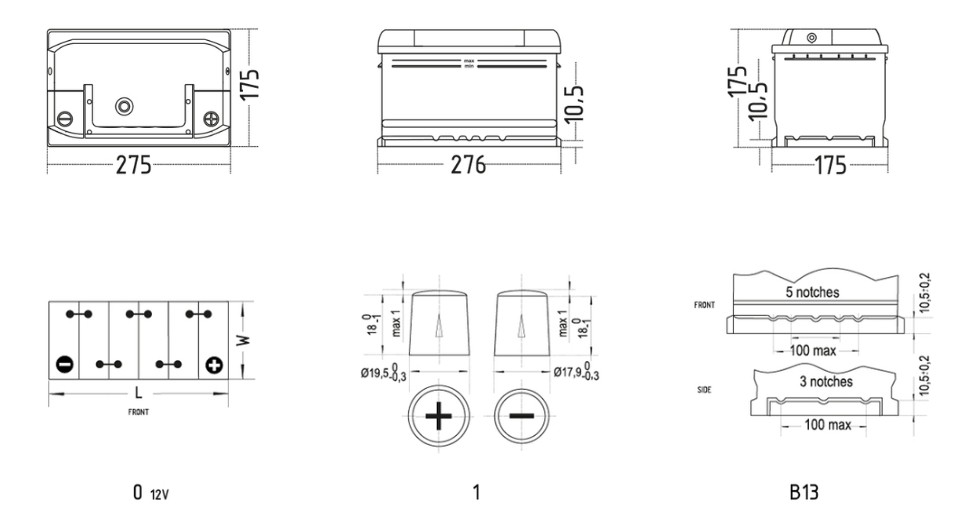 Akumulator SILVER PREMIUM 12V 78Ah 750A - obrazek 2