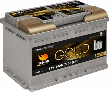 AKUMULATOR JENOX GOLD 12V80Ah  770A PRAWY PLUS