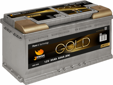 AKUMULATOR JENOX GOLD 12V95Ah 830A PRAWY PLUS