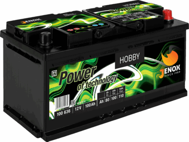 AKUMULATOR JENOX HOBBY 12V 100Ah  PRAWY PLUS
