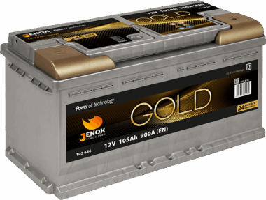 AKUMULATOR JENOX GOLD 12V105Ah 900A PRAWY PLUS