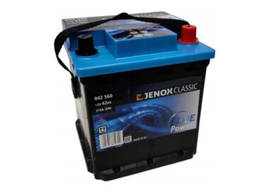AKUMULATOR JENOX CLASSIC BLUE POWER 12V42AH 370A PRAWY PLUS