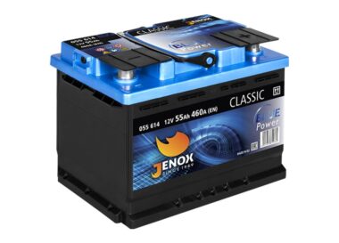 AKUMULATOR JENOX CLASSIC BLUE POWER 12V55Ah 460A PRAWY PLUS