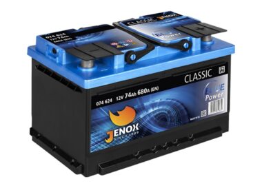 AKUMULATOR JENOX CLASSIC BLUE POWER 12V74Ah 680A PRAWY PLUS