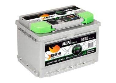 Akumulator JENOX EFB 12V62Ah 600A PRAWY PLUS