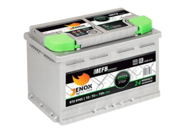 Akumulator JENOX EFB 12V72Ah 720A PRAWY PLUS