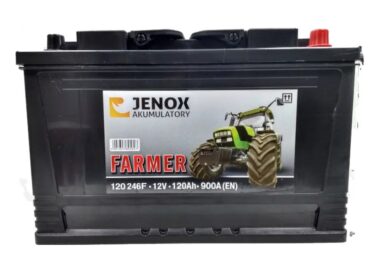 AKUMULATOR JENOX FARMER 12V120Ah 900A PRAWY PLUS