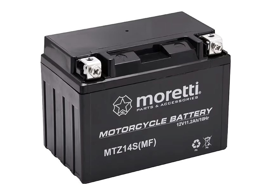 Akumulator MORETTI MTZ14S(MF) 12V11,2Ah 230A LEWY PLUS