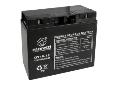 Akumulator MORETTI do kosiarek i traktorków OT18-12 12V 18Ah PRAWY PLUS
