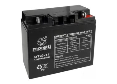 Akumulator MORETTI do kosiarka i traktorków OT20-12 12V 20Ah PRAWY PLUS