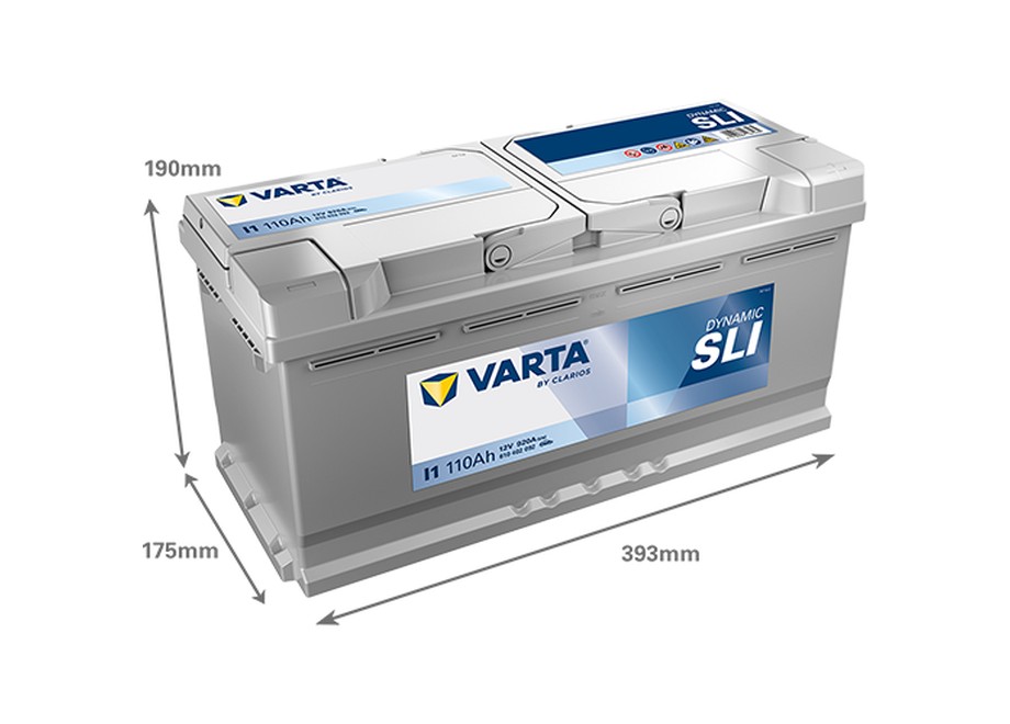 Akumulator VARTA DYNAMIC SLI I1 12V / 110Ah / 920A – PRAWY PLUS (P+) - obrazek 2