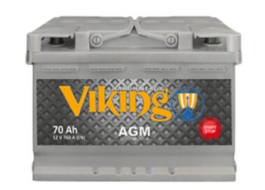 Akumulator VIKING AGM 12V70Ah 760A PRAWY PLUS