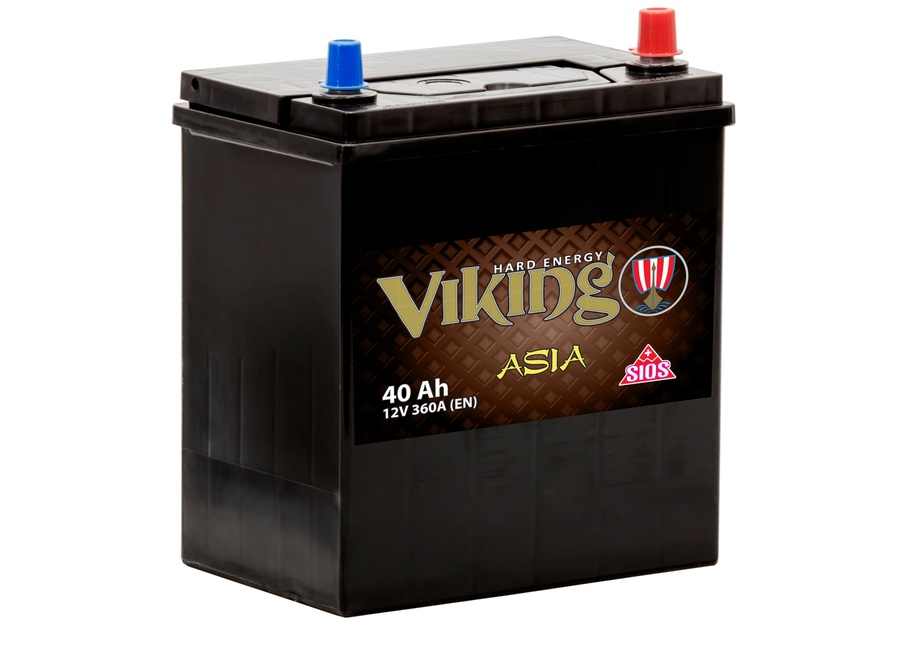 Akumulator VIKING ASIA 12V40Ah 360A PRAWY PLUS
