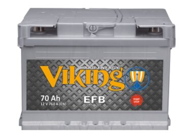 Akumulator VIKING EFB 12V70Ah 760A PRAWY PLUS
